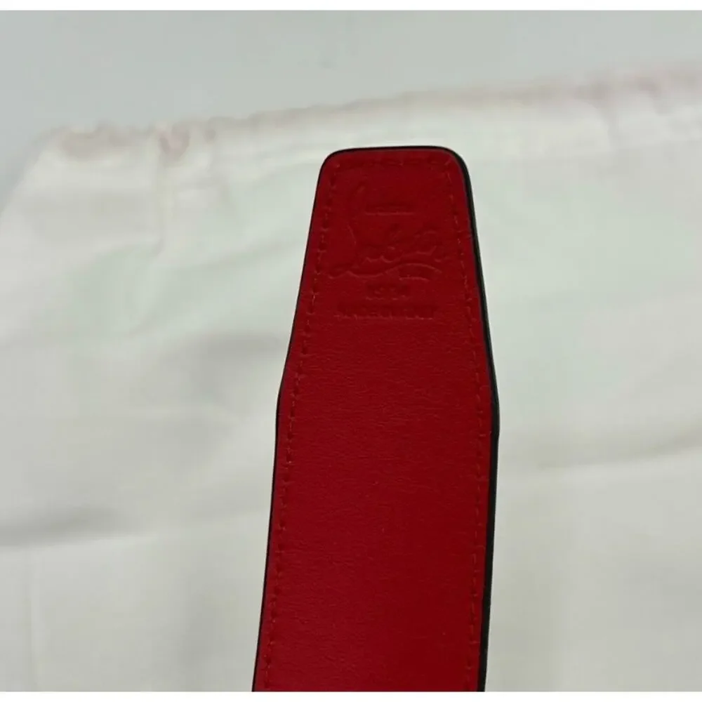 Women's Christian Louboutin CL logo belt size 85 cm/34 inches made in Italy